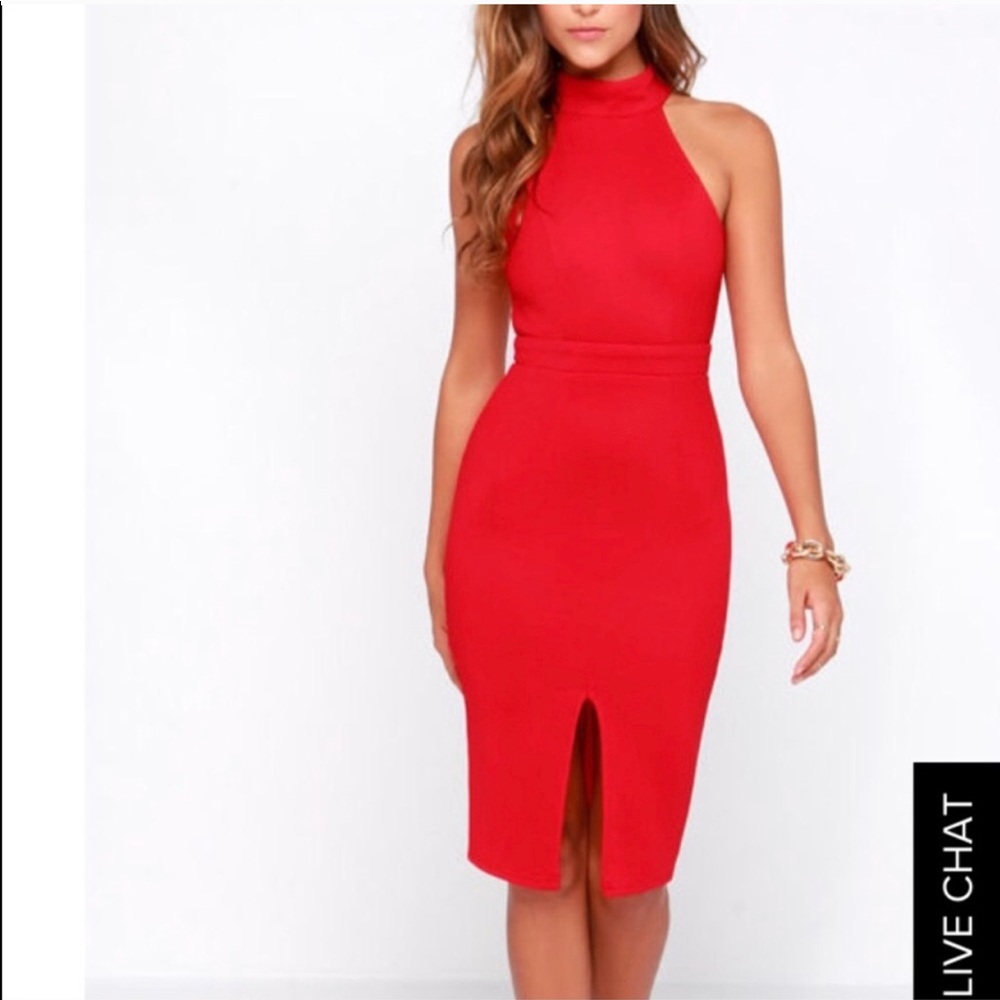 Red dress